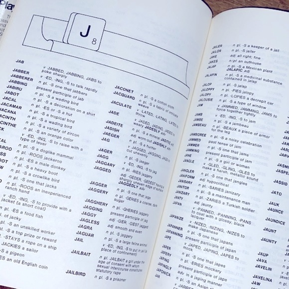 The official scrabble players dictionary large vintage  book - Picture 10 of 12